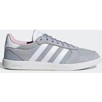 Adidas Sportswear Women'S Breaknet Sleek Suede Trainer - Light Grey
