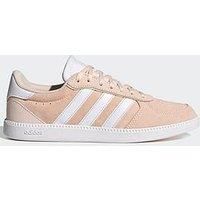 adidas  BREAKNET SLEEK SUEDE  women's Shoes (Trainers) in White