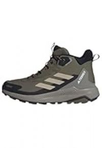 adidas Men/'s Terrex Anylander Mid RAIN.RDY Hiking Shoes, Olive Strata/Wonder Beige/Core Black, 9.5 UK