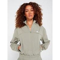 adidas Women/'s Aeroready Train Essentials Woven Quarter Zip Track Top, XS
