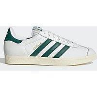 Adidas Originals Unisex Gazelle Trainers - Core White/C Green/Cream White