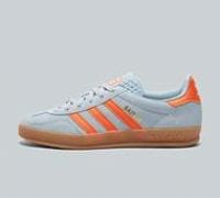 adidas Originals Womens Gazelle Indoor Trainer - Blue - Size 3