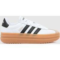 adidas Women/'s VL Court Bold Shoes, FTWR White/core Black/Wonder Beige, 4 UK