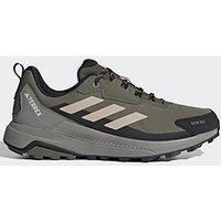 Adidas Terrex Mens Anylander Rain Ready Waterproof Hiking Shoes - Olive - Green