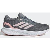 adidas Women/'s Runfalcon 5 Running Shoes, Grey Three/Sandy Pink/Cloud White, 6 UK