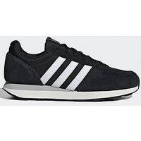 adidas Men/'s Run 60s 3.0 Leather Shoes, Core Black/Cloud White/Core White, 6 UK
