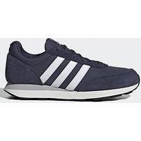 adidas Men/'s Run 60s 3.0 Leather Shoes, Shadow Navy/Cloud White/Core Black, 12 UK