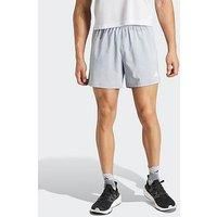 adidas Men/'s Own The Run Shorts, Halo Silver, XL 5 inch