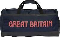 adidas Team GB Holdall Blue Gym Zip Pocket Travel Training Padded Bag 3 Stripes