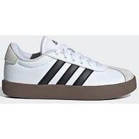 adidas Unisex Kids VL Court 3.0 Shoes, Cloud White/Core Black/Grey One, 11 UK Child