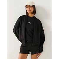 Adidas Sportswear Women'S Essentials Contemporary Logo Bomber Jacket - Black