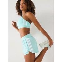 Adidas Womens Training Hyperglam Woven Shorts - Semi Flash Aqua/White