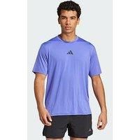 adidas Designed-for-Training Intensity T-Shirt, Recycled Nylon, Blue