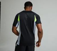 adidas Tech Apparel Colorblock T-Shirt, Recycled Polyester, Black