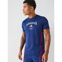 adidas Designed-for-Training Legacy T-Shirt, Recycled Polyester, Blue
