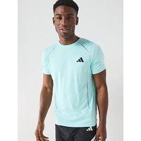 Adidas Men'S Training Tech T-Shirt - Semi Flash Aqua