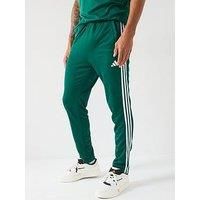 Adidas Men'S Train Essentials Base 3 Stripe Pants - Collegiate Green/White