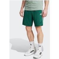 adidas Men/'s Train Essentials Piqué 3-Stripes Training Shorts, Collegiate Green/White, XL