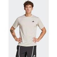 Adidas Mens Train Essentials Base T-Shirt - Beige