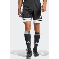 adidas Men/'s SQUADRA25 Short, Black/White, L