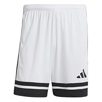 adidas Men/'s SQUADRA25 Short, White/Black, XXL