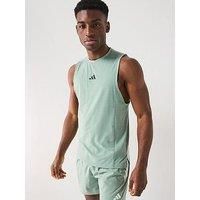 Adidas Men'S Designed 4 Training Tank - Silver Green