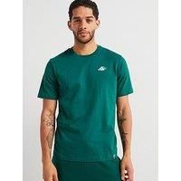 adidas Men/'s Lounge Mini Embroidery Graphic T-Shirt, Collegiate Green, XL