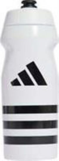 adidas Tiro 500ml Water Bottle White Gym Hydration Drinks 3 Stripes