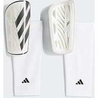 adidas Unisex TIRO SHINGUARD LEAGUE, White/Black/Silver Metallic, L