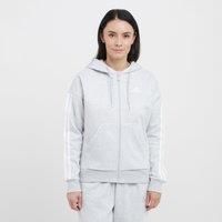 Women's Essentials 3-Stripes Full-Zip Fleece Hoodie, White