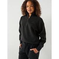 Adidas Sportswear Women'S All Szn Fleece Quarter-Zip Sweatshirt - Black