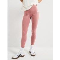 Adidas Sportswear Womens Essentials Linear Cotton Leggings - Red