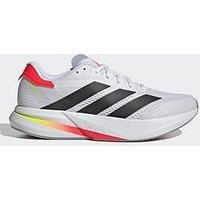 adidas Men/'s Duramo Speed 2 Running Shoes, Cloud White/Core Black/Lucid Red, 10.5 UK