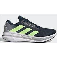 Adidas Mens Running Questar 3 Trainers - Navy - Ink/Hi-Res Yellow/Halo Silver