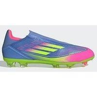 adidas F50 League Laceless Firm/Multi-Ground Boots, Textile Upper, Blue