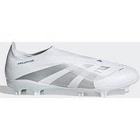 Adidas Mens Predator League Laceless Firm Ground Football Boot - White