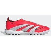 adidas Unisex Predator League Laceless Turf Football Boots, Lucid Red/Cloud White/Core Black, 10 UK