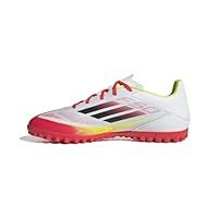 adidas Unisex F50 Club Football Boots Turf, FTWR White/core Black/Solar Yellow, 8 UK