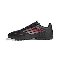 adidas Unisex F50 Club Football Boots Turf, core Black/Iron met./Lucid red, 10 UK