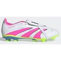 adidas Unisex Predator League Ft Fg/Mg Skor, Cloud White Lucid Pink Lucid Lemon, 9 UK
