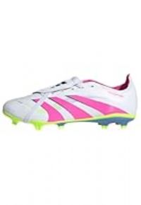 adidas Unisex Predator League Ft Fg/Mg Skor, Cloud White Lucid Pink Lucid Lemon, 7.5 UK