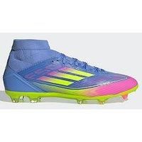 adidas Mens F50 League Firm Ground Football Boots Blue/Lemon 10 UK