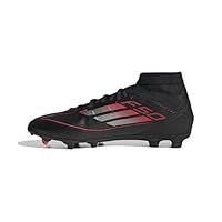 adidas Unisex F50 League Football Boots FG/MG, core Black/Iron met./Lucid red, 9 UK