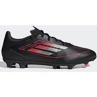 adidas Unisex F50 League Football Boots FG/MG, Core Black/Iron Metallic/Lucid Red, 10 UK