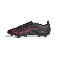 adidas Unisex Predator League FOLD-Over Tongue Firm Multi Ground Football Boots, Core Black/Grey Four/Lucid Red, 11 UK