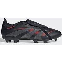 adidas Unisex Predator League FOLD-Over Tongue Firm Multi Ground Football Boots, Core Black/Grey Four/Lucid Red, 10 UK