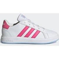 Adidas Sportswear Kids Unisex Grand Court Lifestyle Tennis Lace-Up Shoes - White