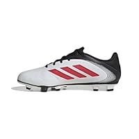adidas Unisex COPA Pure III Club FG/MG Football Boots, Cloud White/Lucid Red/Core Black, 8.5 UK