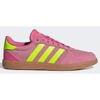 adidas Women/'s BREAKNET Sleek Sneaker, Pulse Magenta/Lucid Lemon/Bliss Pink, 5 UK