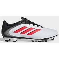 adidas Unisex COPA Pure III Club FG/MG Football Boots, Cloud White/Lucid Red/Core Black, 9.5 UK